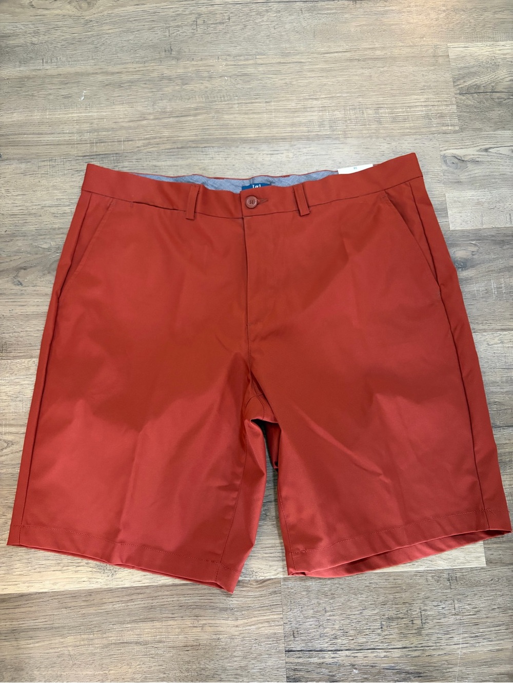 NWT George Men's Brick Red Flat-Front Shorts
